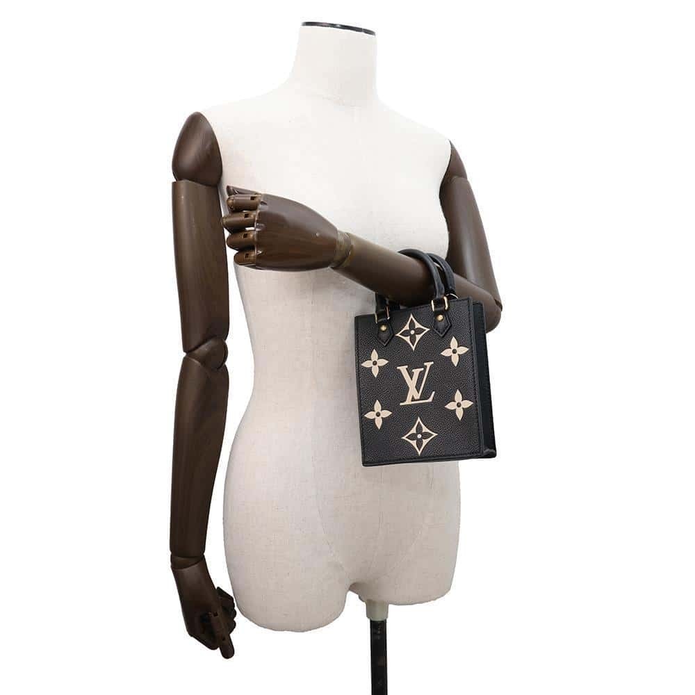 Louis Vuitton Monogram Empreinte Sac Plat Handbag Shoulder Bag Black - Picture 5 of 12